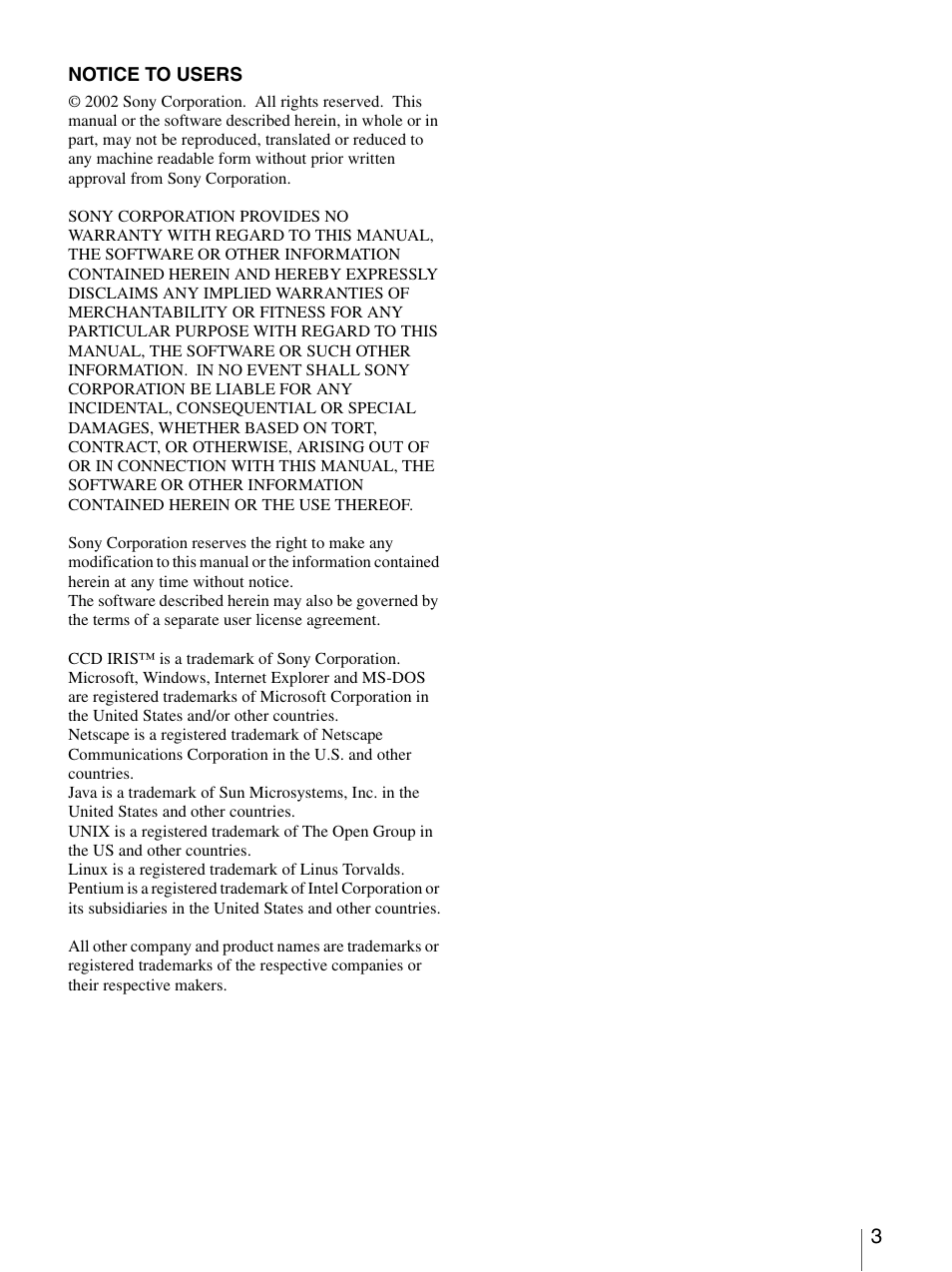 Sony SNC-VL10P User Manual | Page 3 / 32