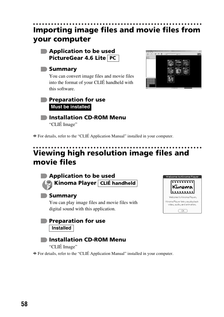 Sony PEG-SJ33 User Manual | Page 58 / 80