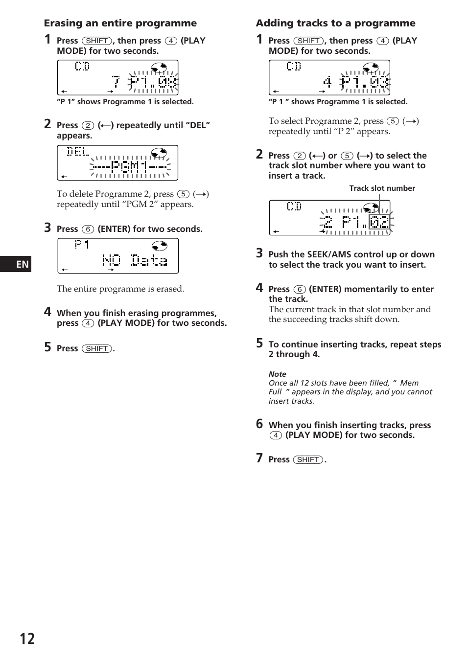 Sony CDX-C780R User Manual | Page 12 / 144