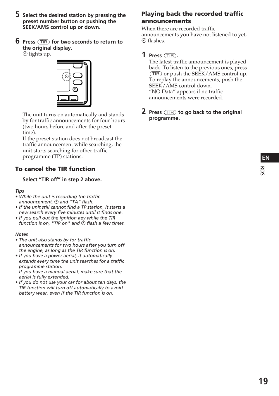 Sony CDX-C780R User Manual | Page 19 / 144