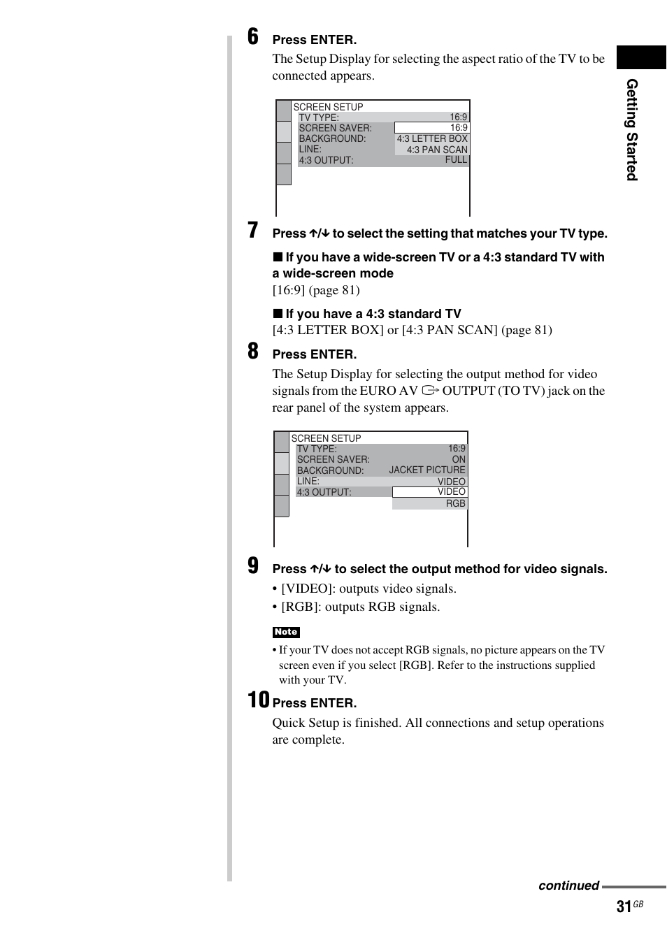 Sony DAV X1G User Manual | Page 31 / 103