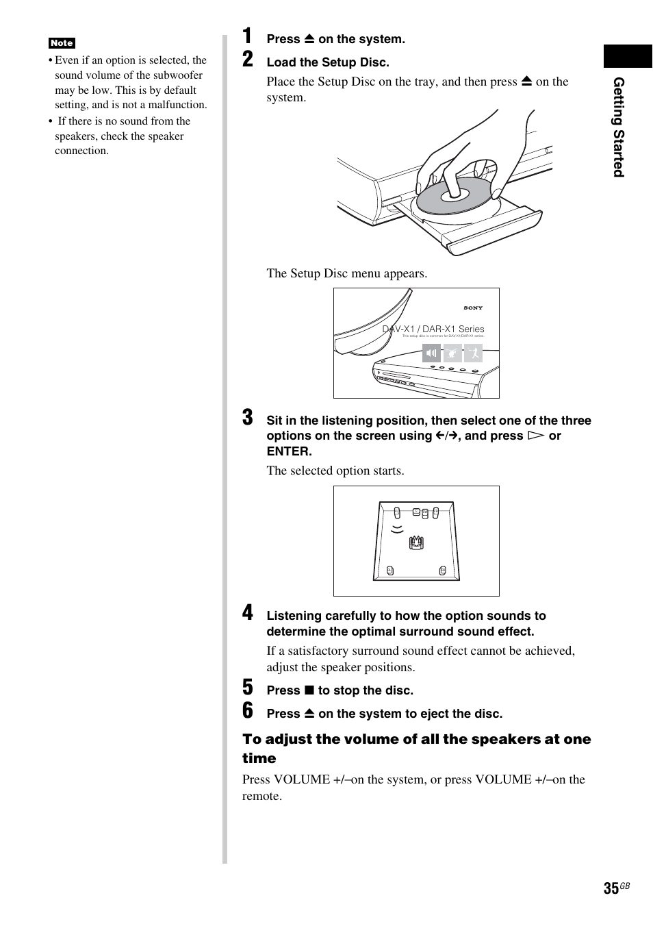 Sony DAV X1G User Manual | Page 35 / 103