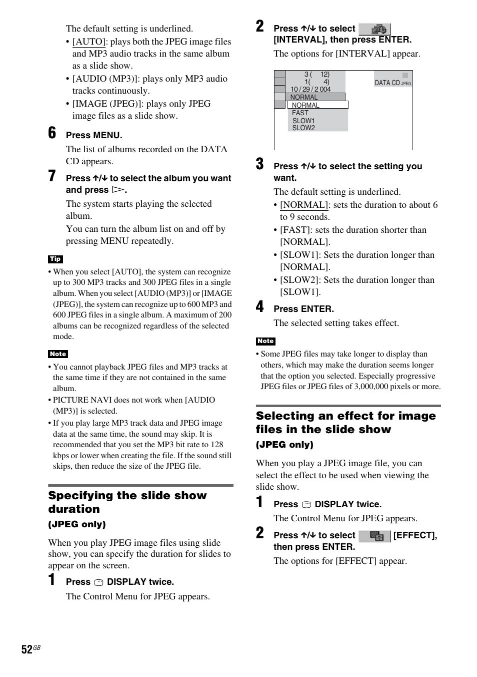 Sony DAV X1G User Manual | Page 52 / 103