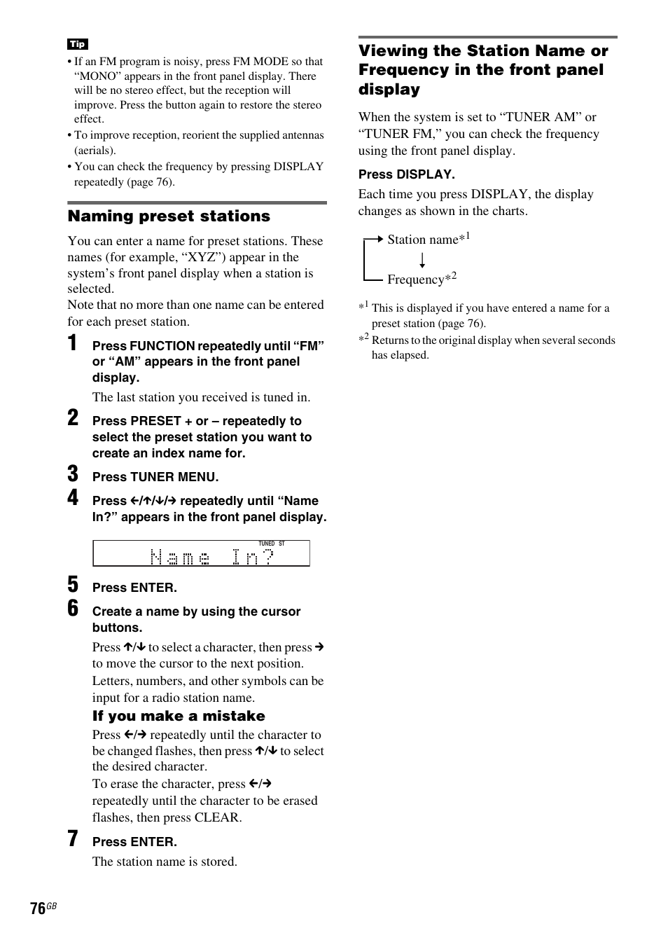 Sony DAV X1G User Manual | Page 76 / 103