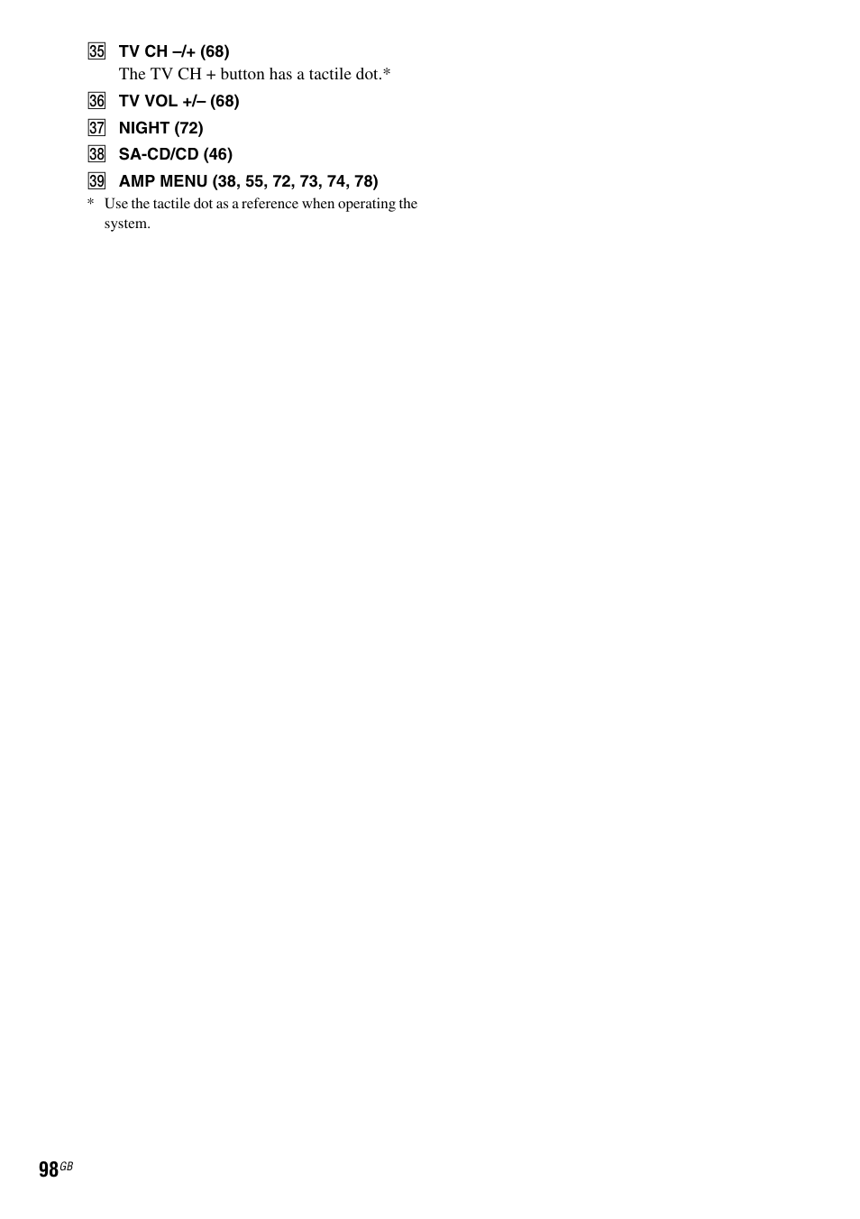 Sony DAV X1G User Manual | Page 98 / 103