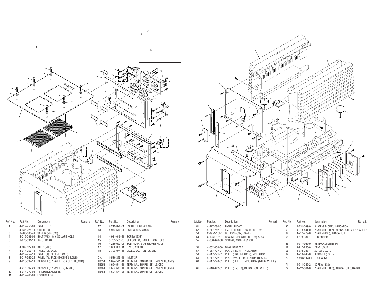 Section 5 exploded views | Sony TA-N1 User Manual | Page 16 / 26