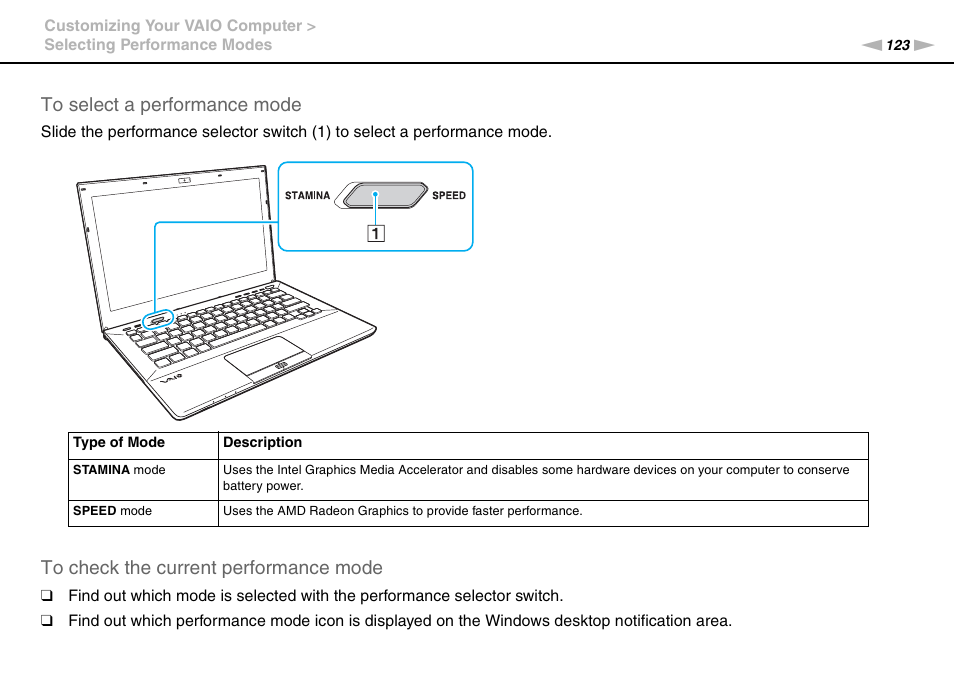 Sony VAIO VPCSB User Manual | Page 123 / 209