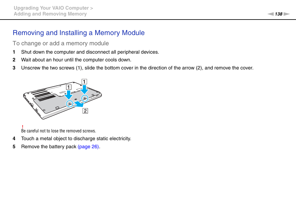 Sony VAIO VPCSB User Manual | Page 138 / 209