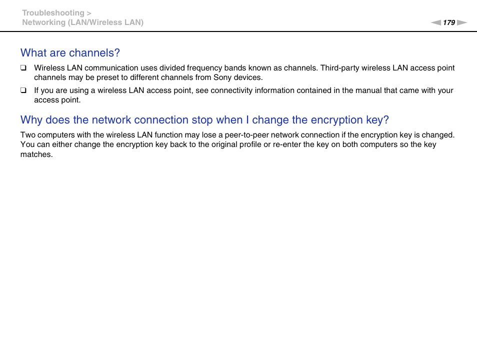 What are channels | Sony VAIO VPCSB User Manual | Page 179 / 209