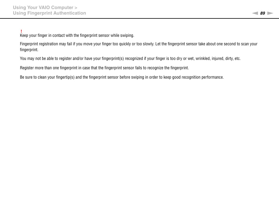 Sony VAIO VPCSB User Manual | Page 89 / 209
