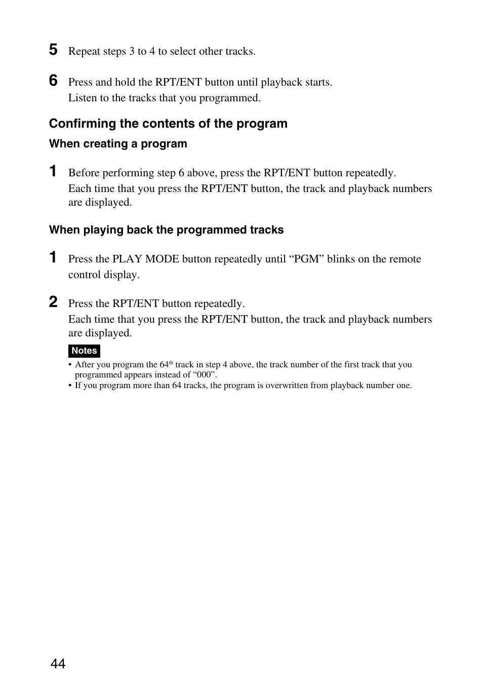 Sony MPD-AP20U User Manual | Page 44 / 68