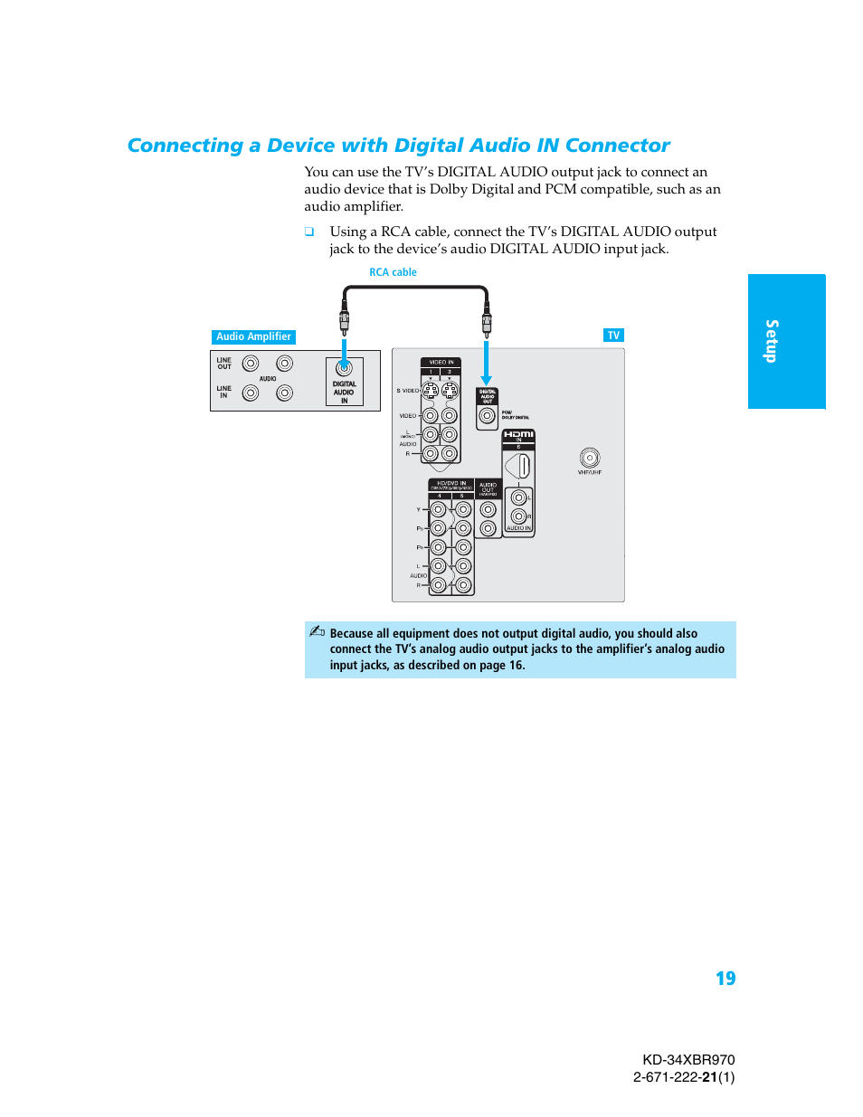 Se tup setu p setup se tup setu p setu p | Sony KD-34XBR970 User Manual | Page 26 / 64