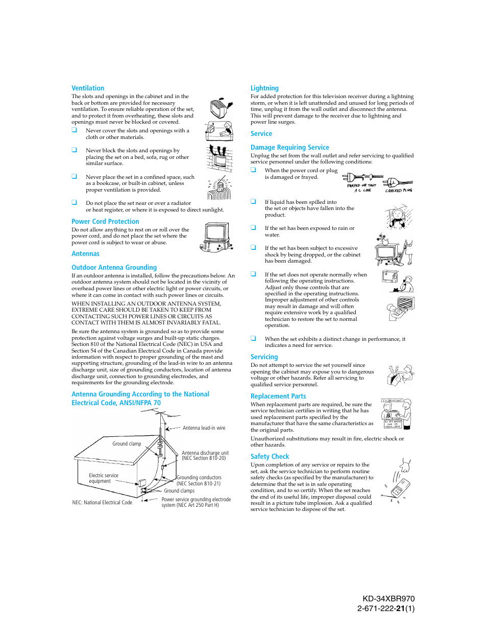 Sony KD-34XBR970 User Manual | Page 4 / 64