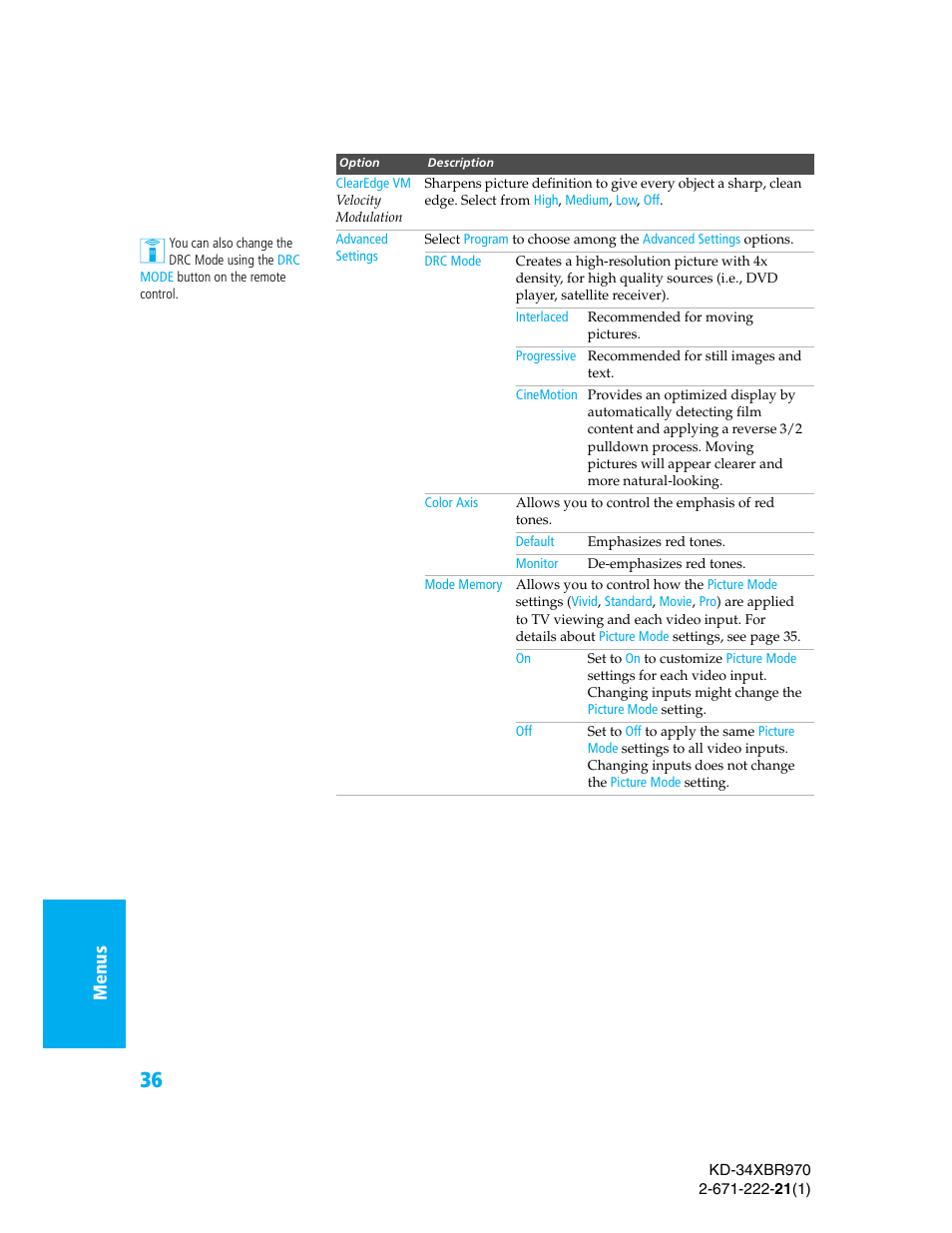 Sony KD-34XBR970 User Manual | Page 43 / 64