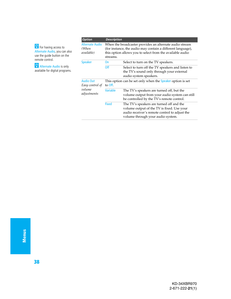 Sony KD-34XBR970 User Manual | Page 45 / 64