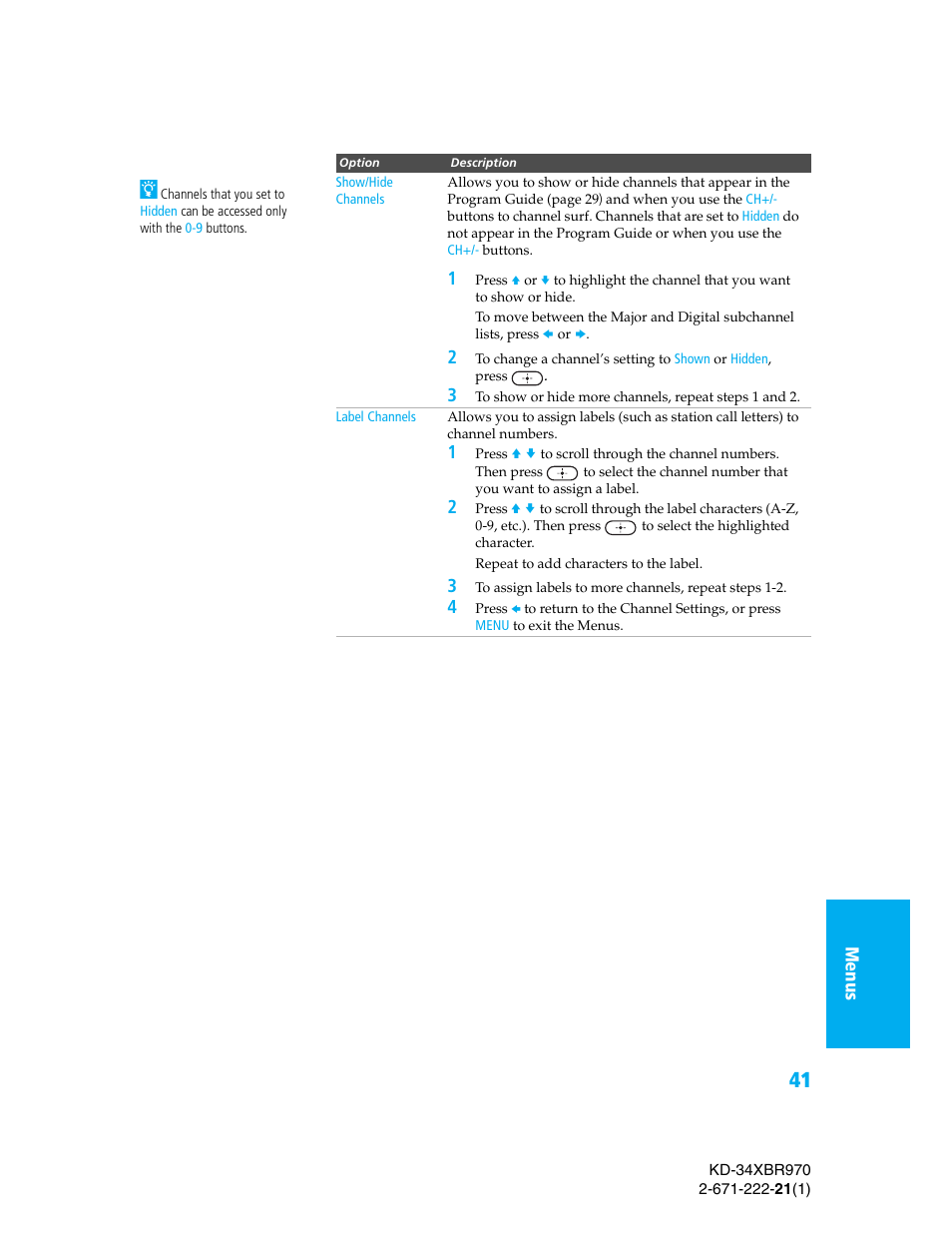 Sony KD-34XBR970 User Manual | Page 48 / 64