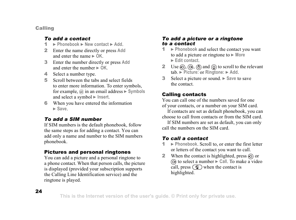 Sony Z800i User Manual | Page 24 / 99