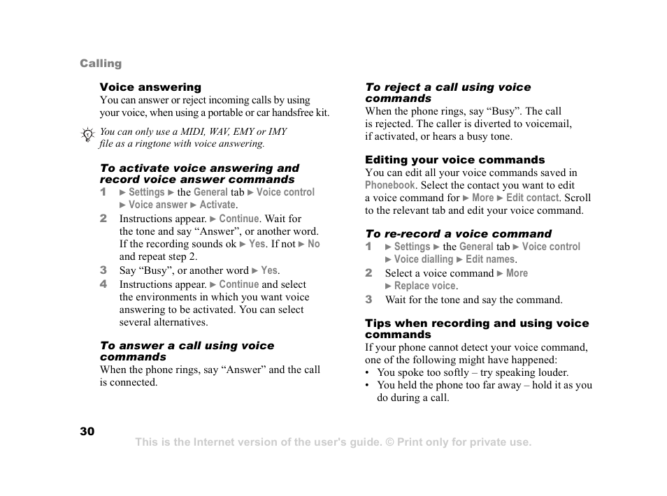Sony Z800i User Manual | Page 30 / 99
