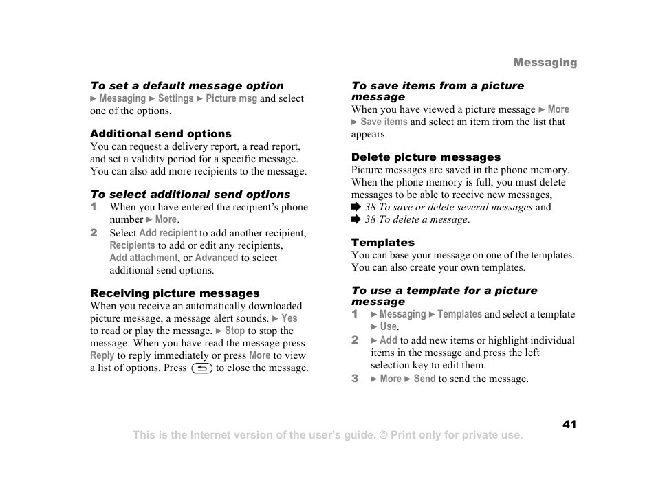 Sony Z800i User Manual | Page 41 / 99