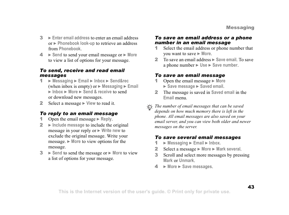 Sony Z800i User Manual | Page 43 / 99