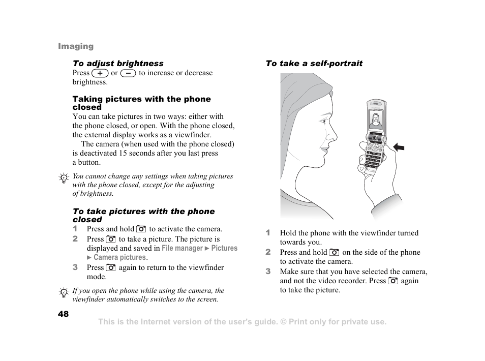 Sony Z800i User Manual | Page 48 / 99