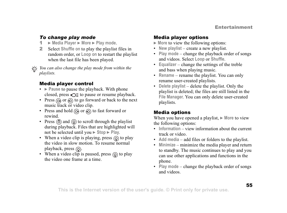 Sony Z800i User Manual | Page 55 / 99