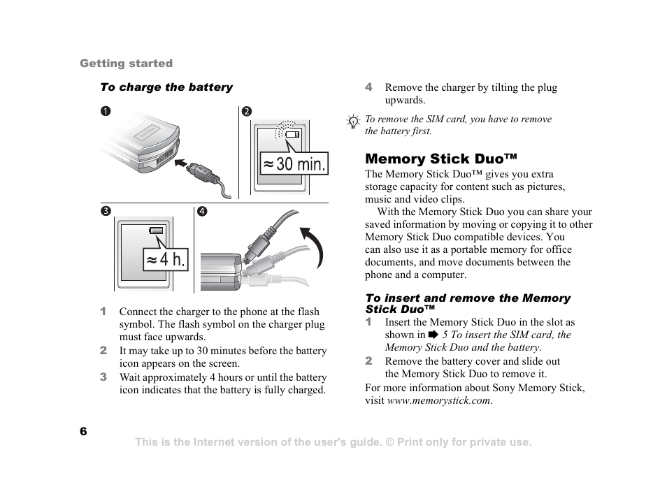 Sony Z800i User Manual | Page 6 / 99