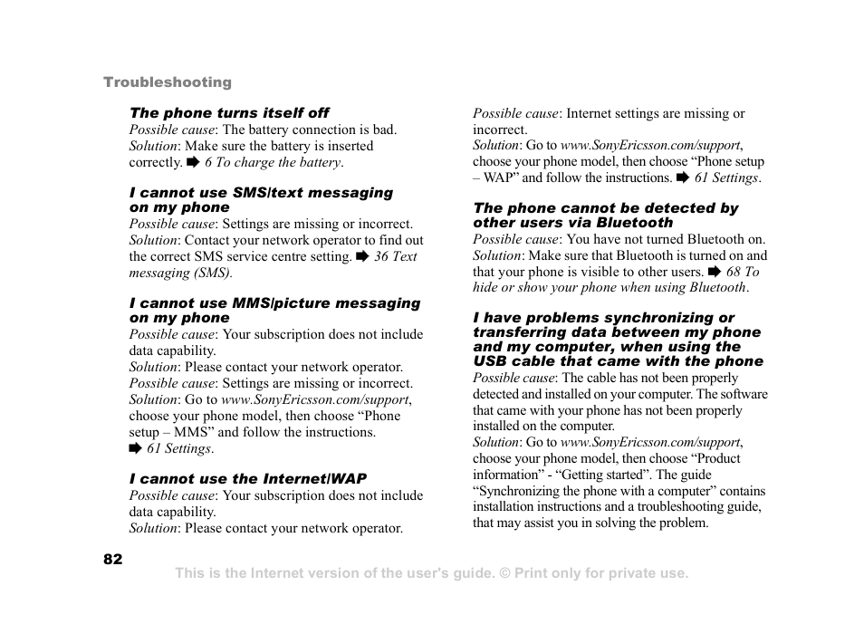 Sony Z800i User Manual | Page 82 / 99