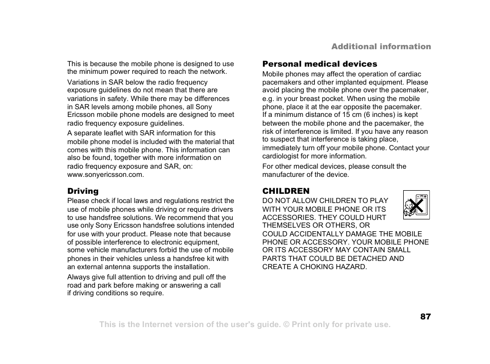 Sony Z800i User Manual | Page 87 / 99