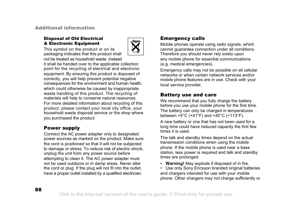 Sony Z800i User Manual | Page 88 / 99