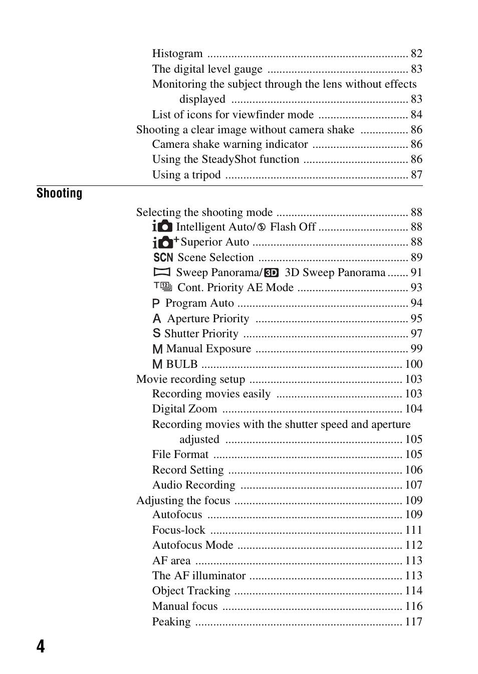 Sony A57 User Manual | Page 4 / 215