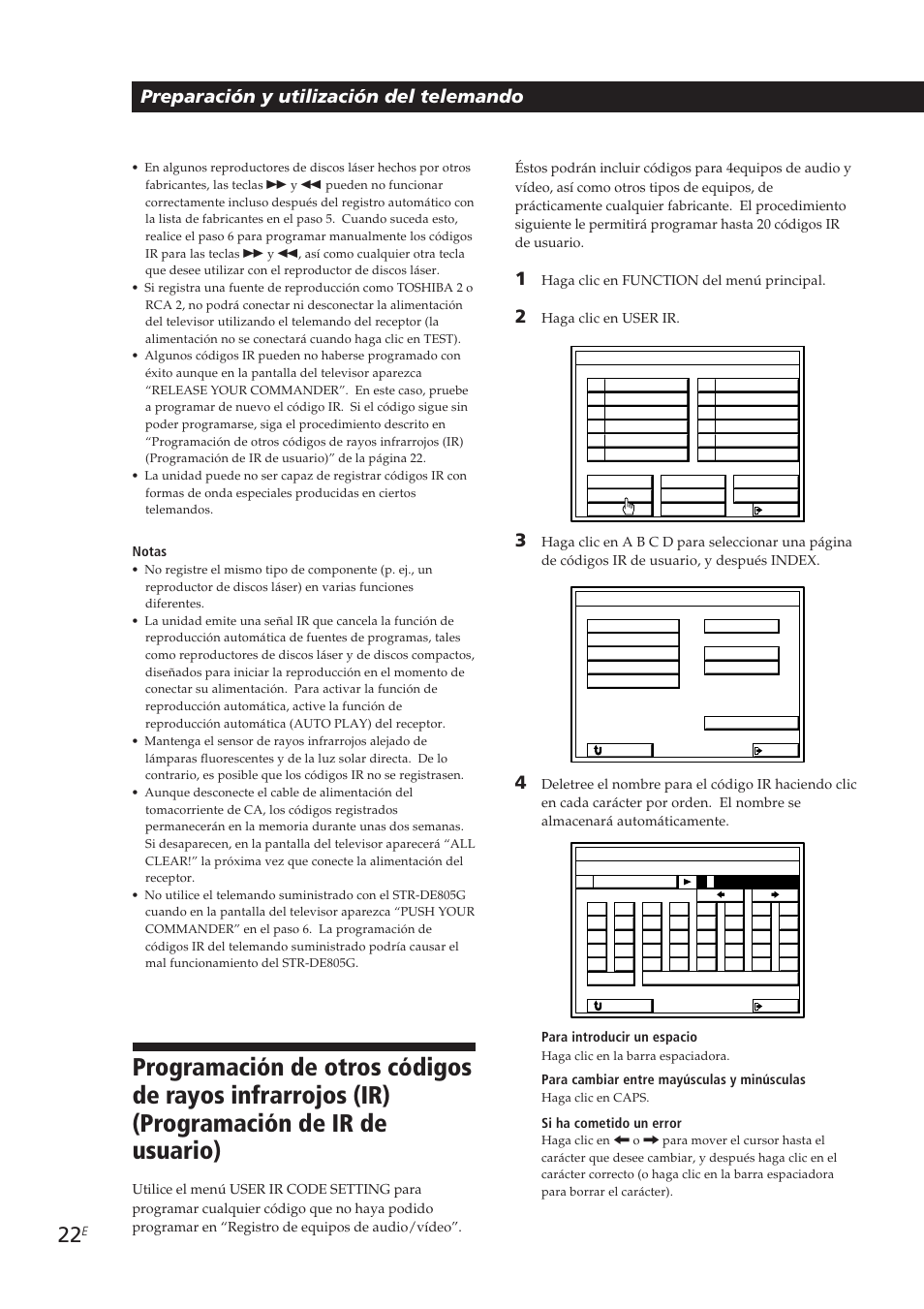 Preparación y utilización del telemando | Sony STR-DE905G User Manual | Page 122 / 200