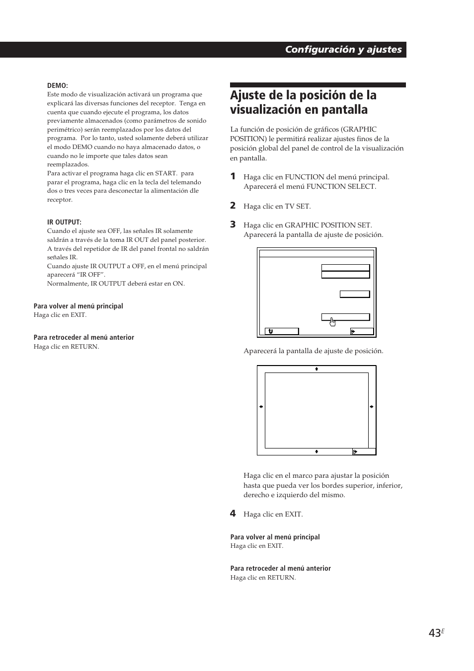 Configuración y ajustes | Sony STR-DE905G User Manual | Page 143 / 200