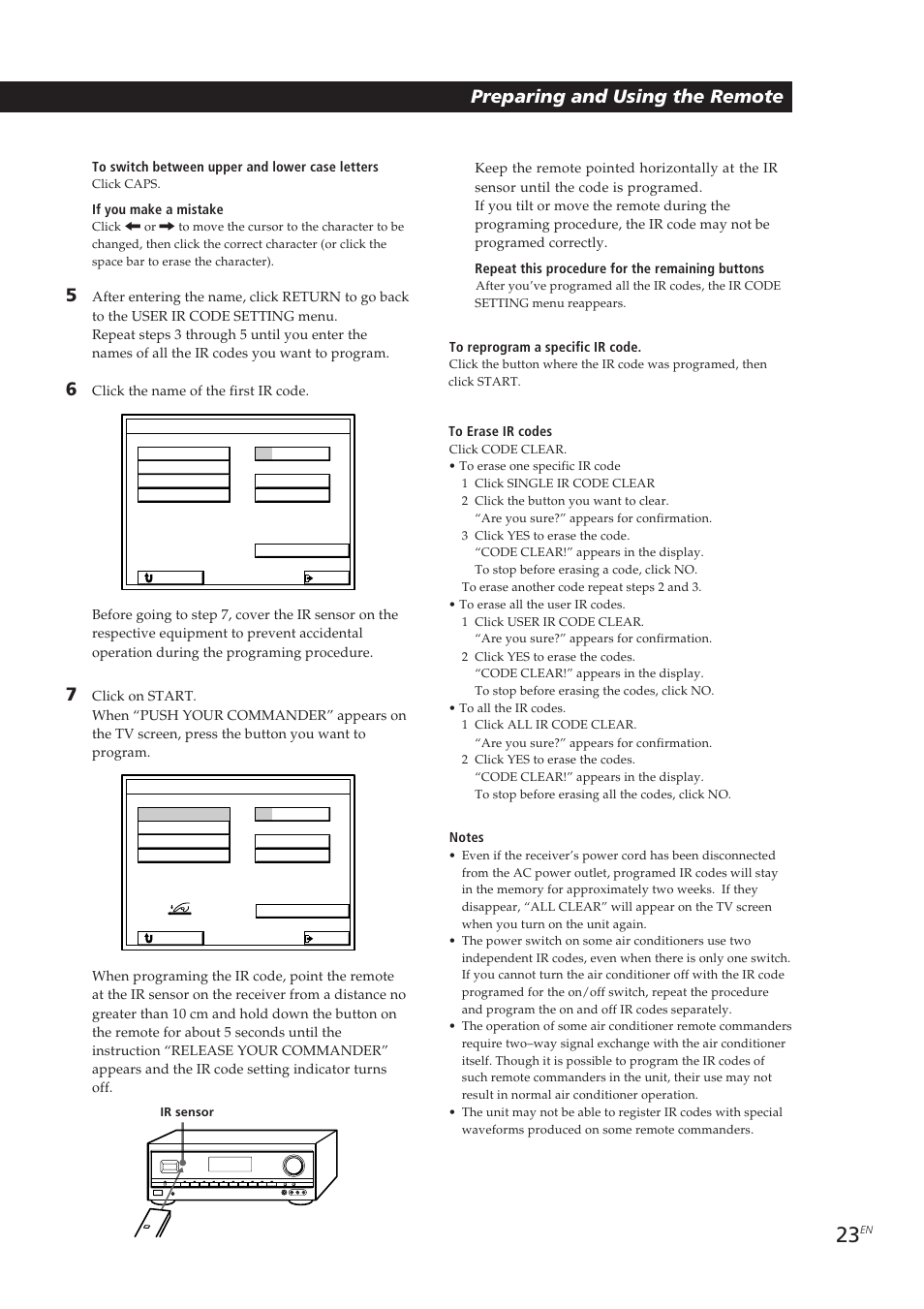 Preparing and using the remote | Sony STR-DE905G User Manual | Page 23 / 200