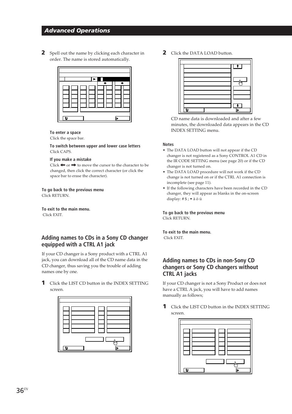 Advanced operations 2 | Sony STR-DE905G User Manual | Page 36 / 200