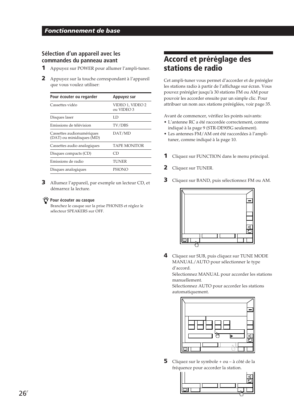 Accord et préréglage des stations de radio | Sony STR-DE905G User Manual | Page 76 / 200