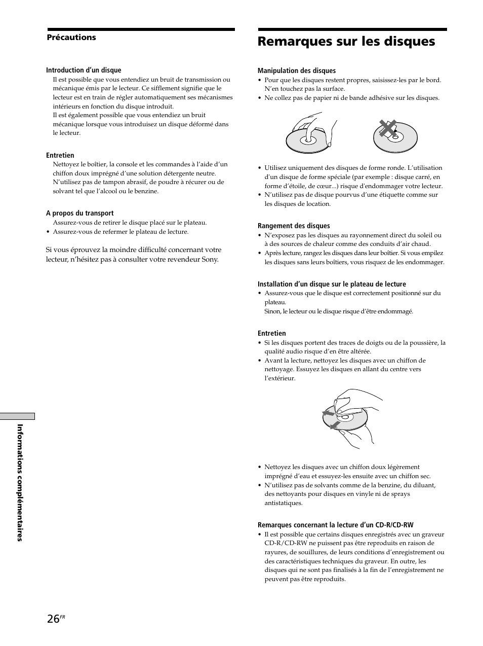 Remarques sur les disques | Sony SCD-XB770 User Manual | Page 54 / 112