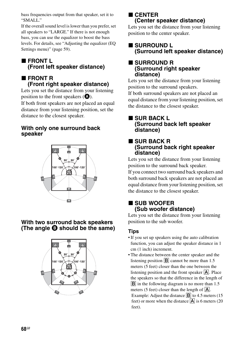 Sony STR-DG1000 User Manual | Page 68 / 123