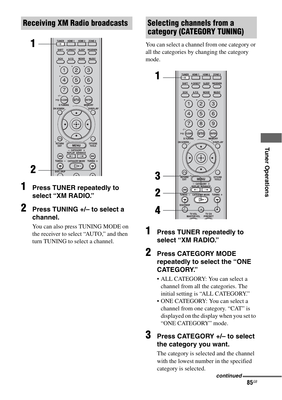 E 85) | Sony STR-DG1000 User Manual | Page 85 / 123