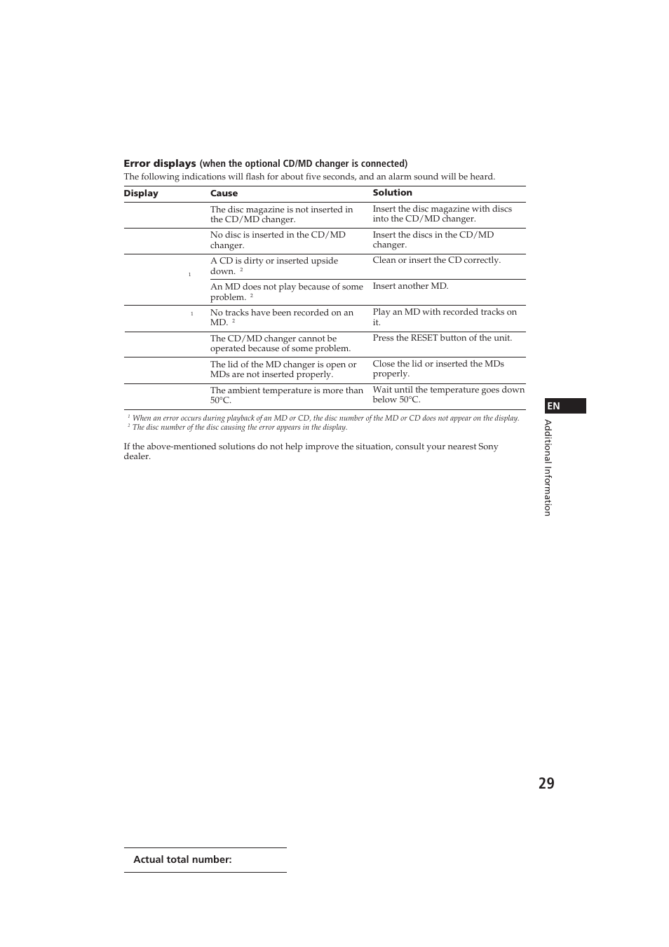 Sony CDX-C910 User Manual | Page 29 / 62