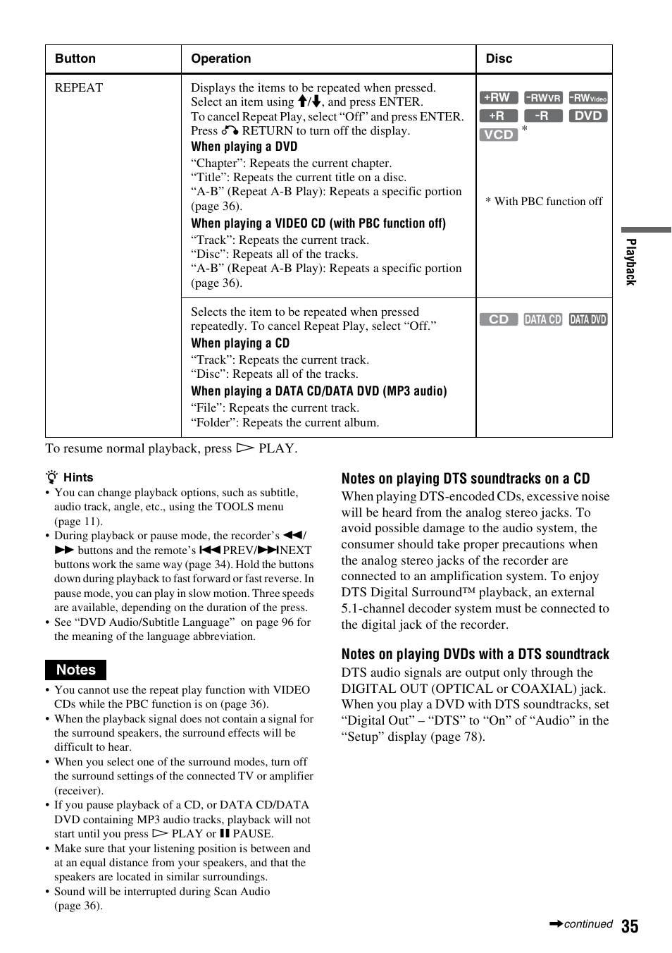Sony RDR-GX315 User Manual | Page 35 / 100