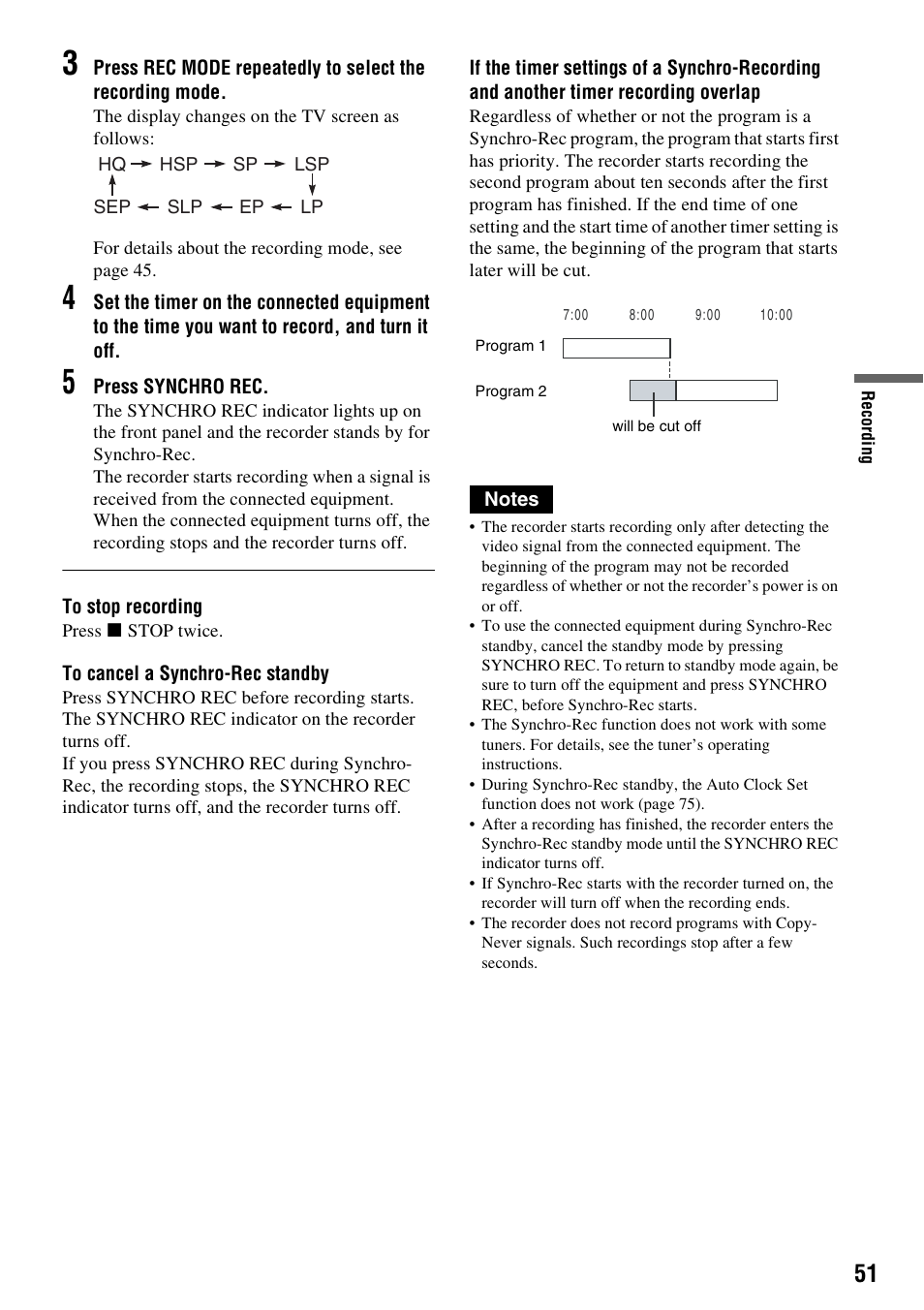 Sony RDR-GX315 User Manual | Page 51 / 100