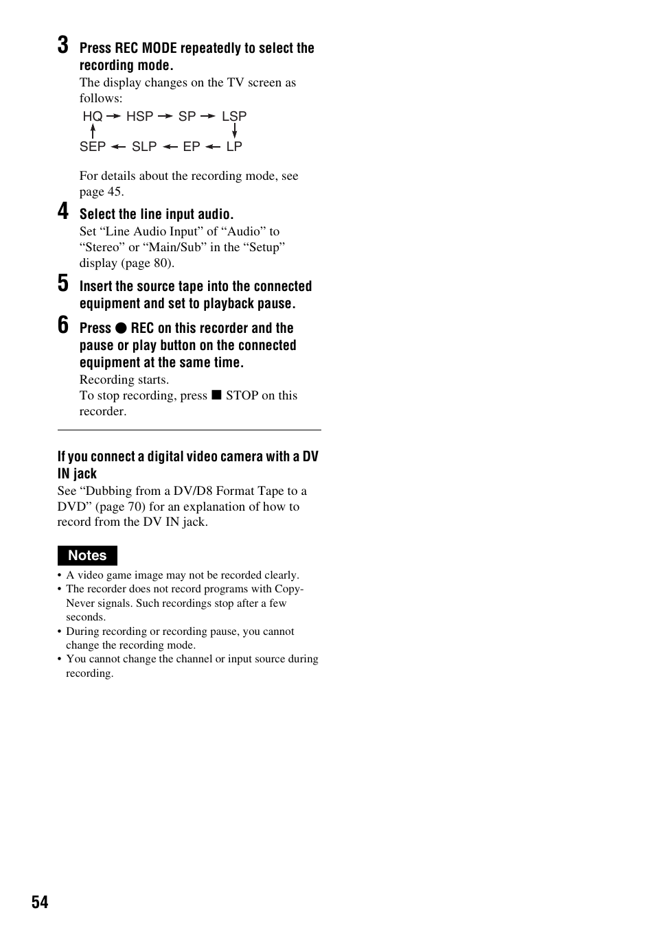 Sony RDR-GX315 User Manual | Page 54 / 100
