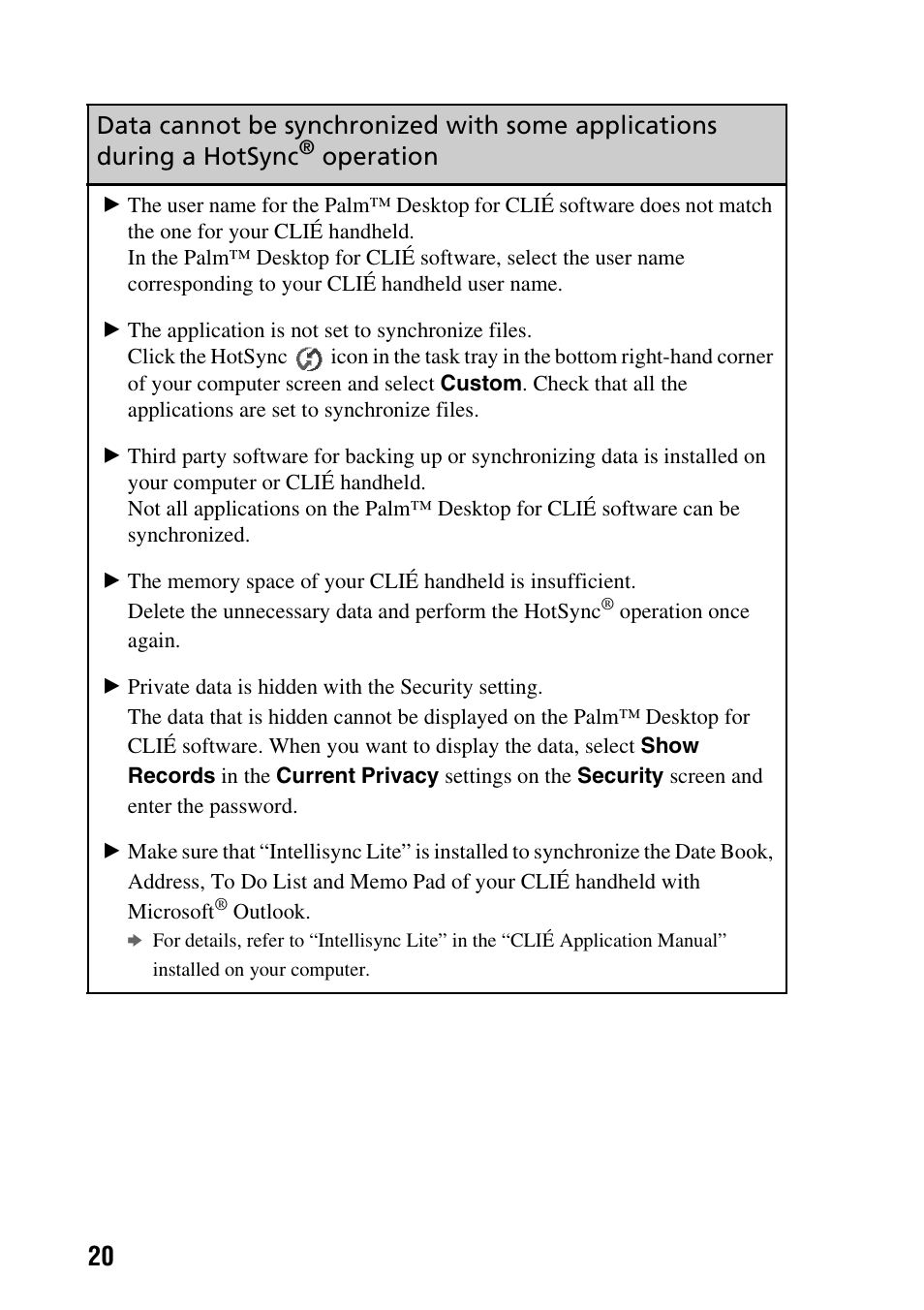 Operation | Sony CLIE PEG-TG50 User Manual | Page 20 / 56