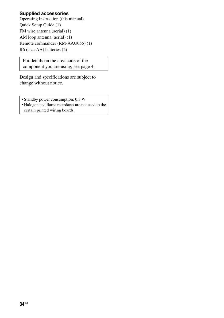 Sony STR-DH100 User Manual | Page 34 / 36