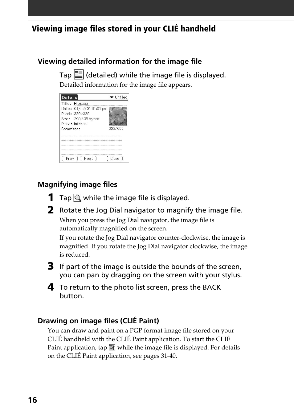 Sony PEG-T615C User Manual | Page 16 / 104