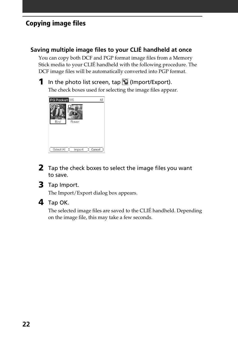 Sony PEG-T615C User Manual | Page 22 / 104