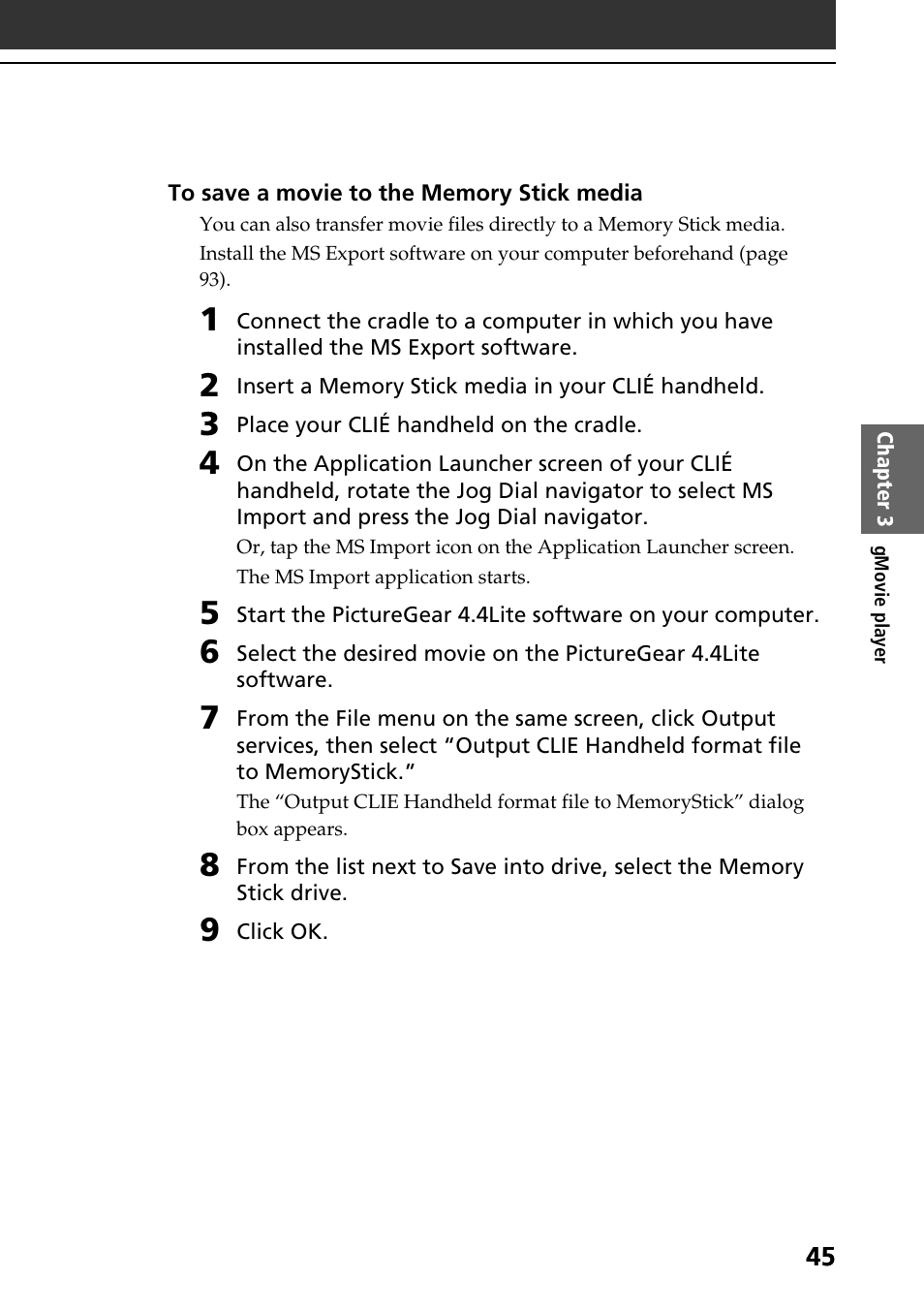 Sony PEG-T615C User Manual | Page 45 / 104