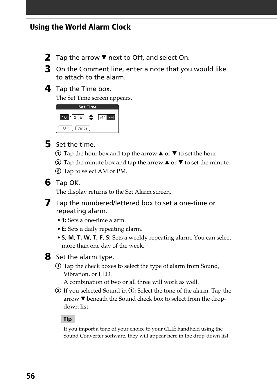Sony PEG-T615C User Manual | Page 56 / 104