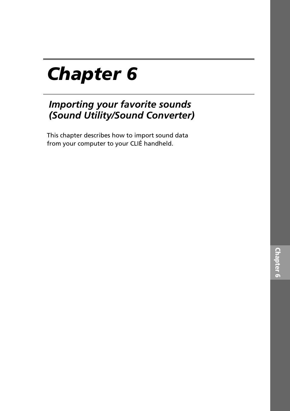 Chapter 6 | Sony PEG-T615C User Manual | Page 73 / 104